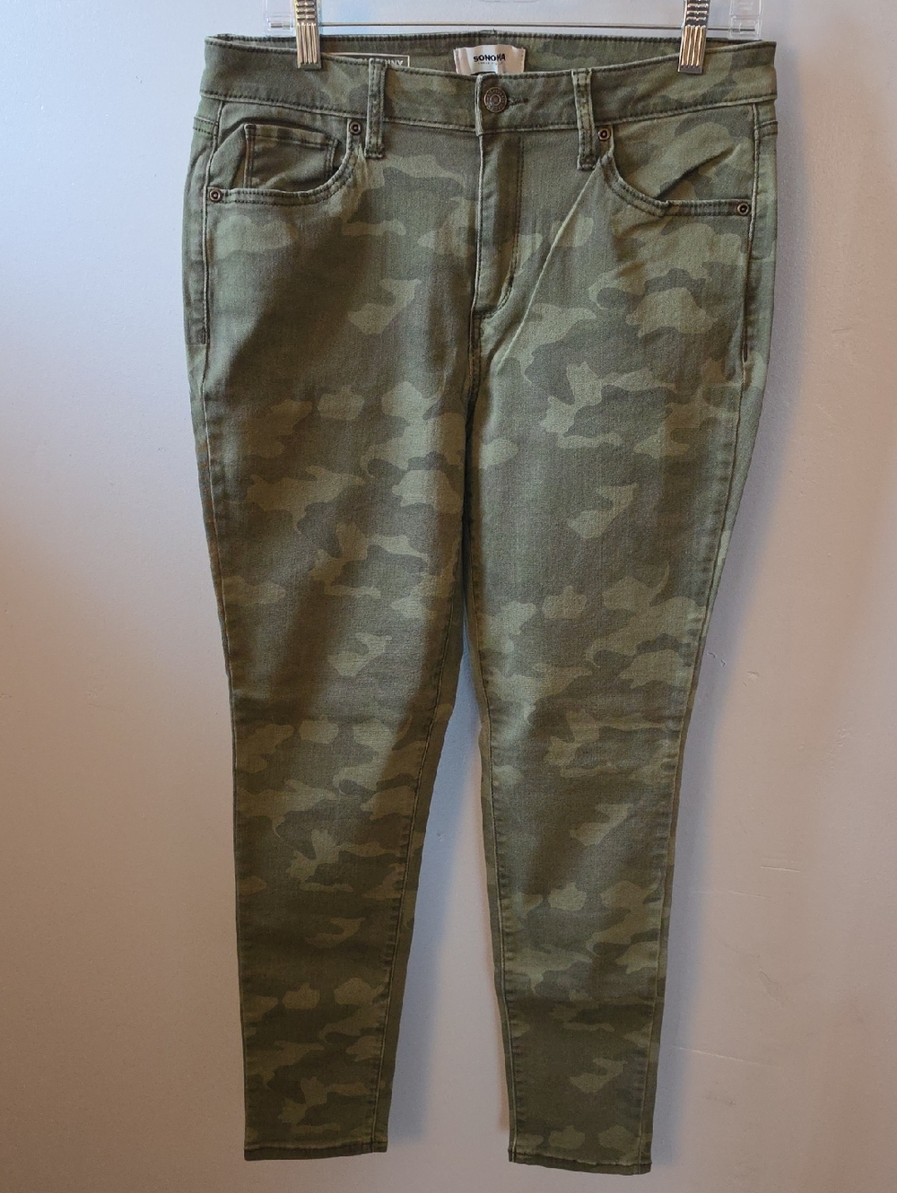 Sonoma Olive Camo Skinny Jeans